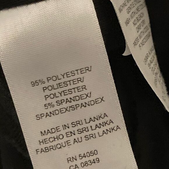 Jones Wear Black Midi Dress Size 8 NWOT - Picture 7 of 8